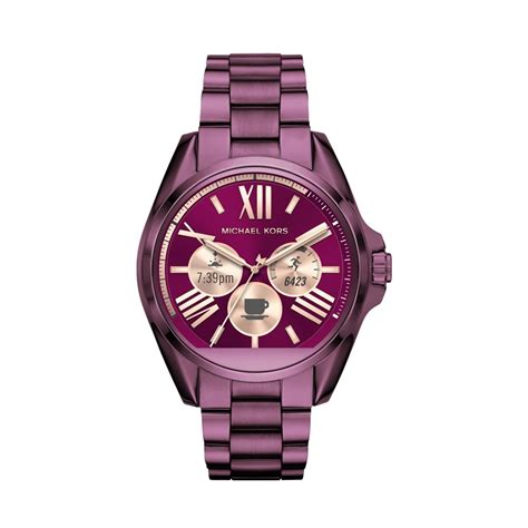 michael kors uhr mkt5017|Michael Kors Access Women's Digital Bradshaw Plum Stainless .